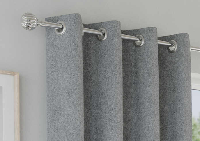 Austin (Blackout) Eyelet, Grey - Ready Made Curtains - Image 9